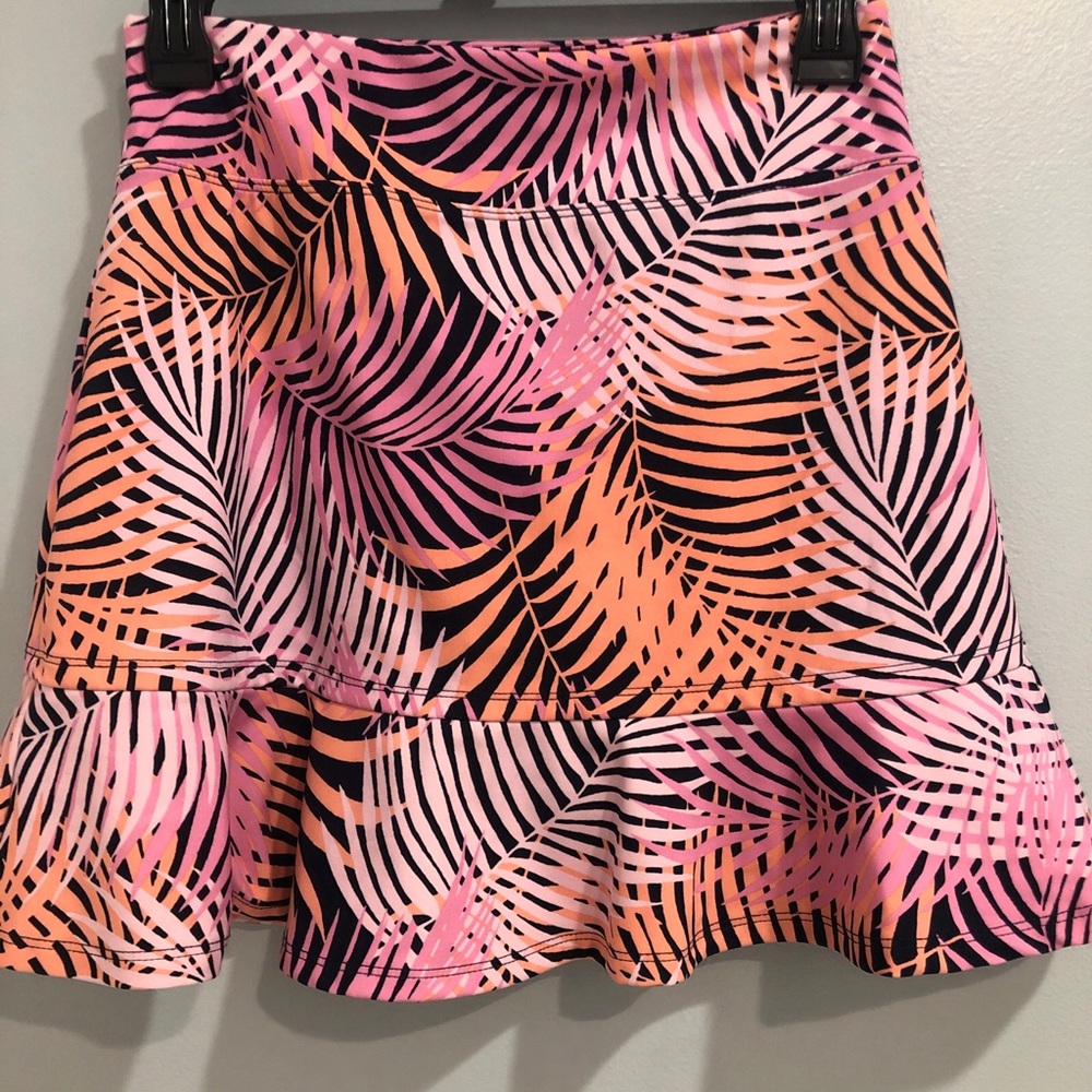 Tommy Bahama Everyday Active Skort Womens XS Pink Tropical Palm Leaf Golf